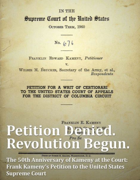 Petition denied, revolution begun